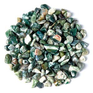 1 lb Tumbled Tree Agate Gemstone Dendritic Agate